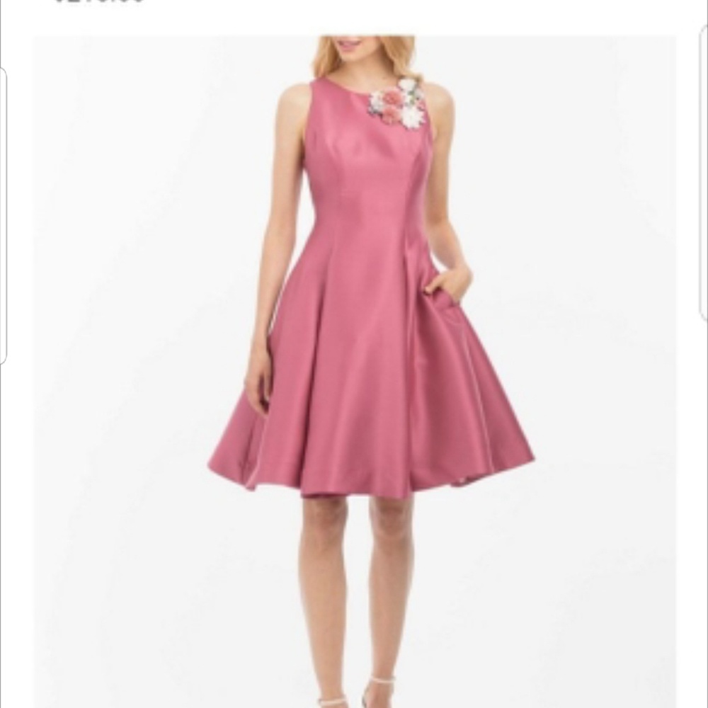 Mauve knee length formal dress/gown
